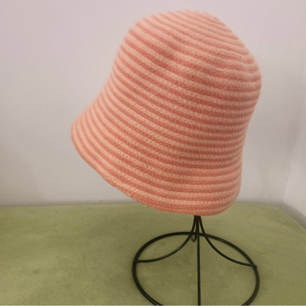 Orange Stipped Bucket Hat